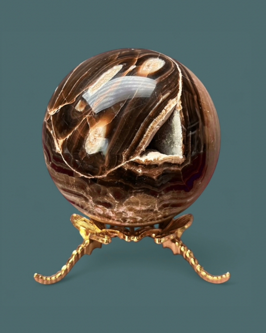 Chocolate Calcite | Sphere