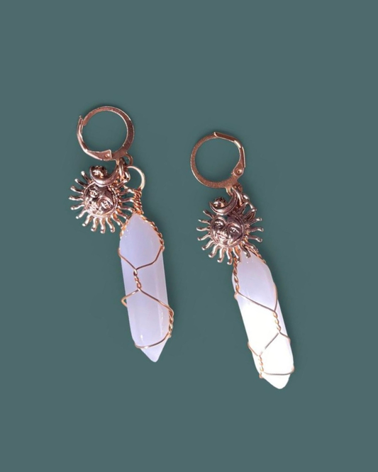 White Quartz | Cosmo Earrings