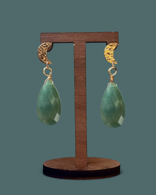 Green Aventurine | Celeste Earrings