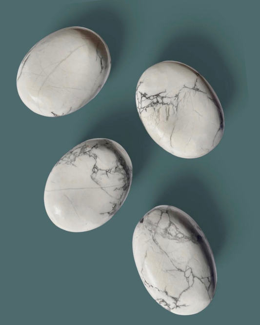 White Howlite | Palm Stones