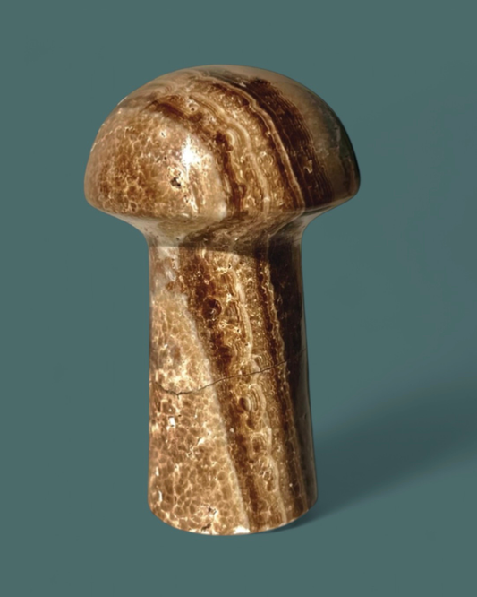 Chocolate Calcite | Mushroom Carving