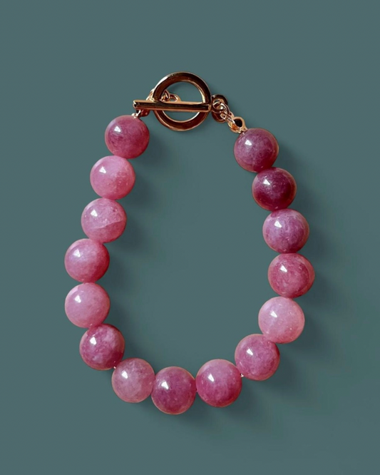 Strawberry Quartz | Elara Bracelet
