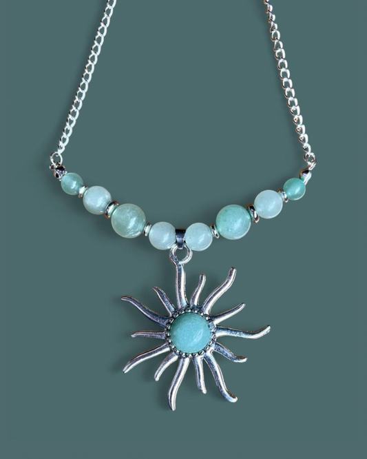 Green Aventurine | Sunburst Necklace