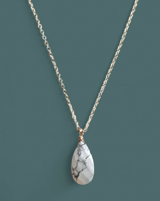 White Howlite | Celeste Necklace