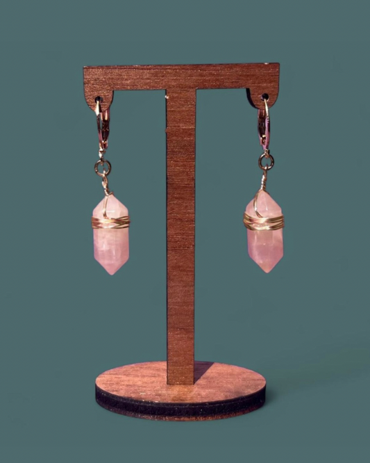 Rose Quartz | Lumina Earrings