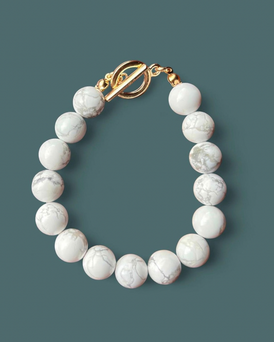 White Howlite | Elara Bracelet