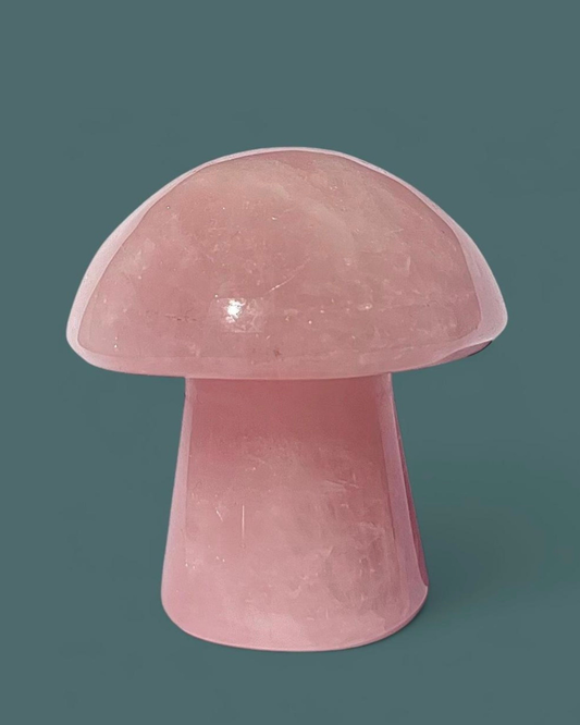 Rose Quartz | Mushroom Carving