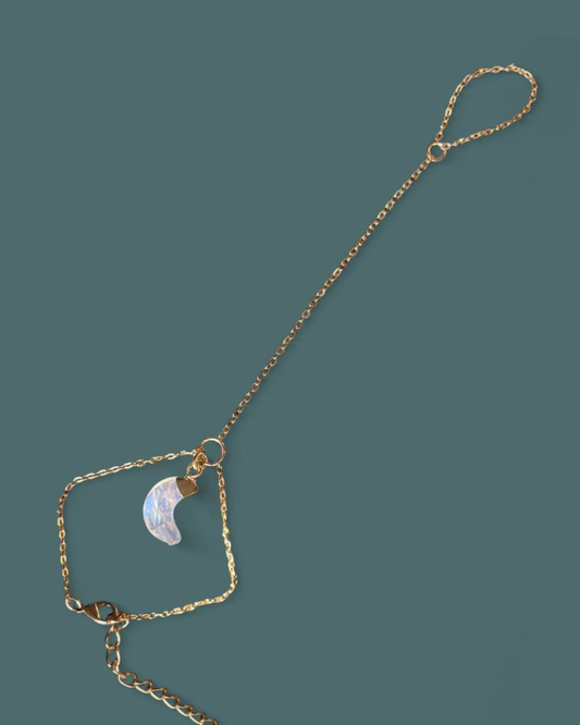 Rainbow Moonstone | Luna Hand Chain