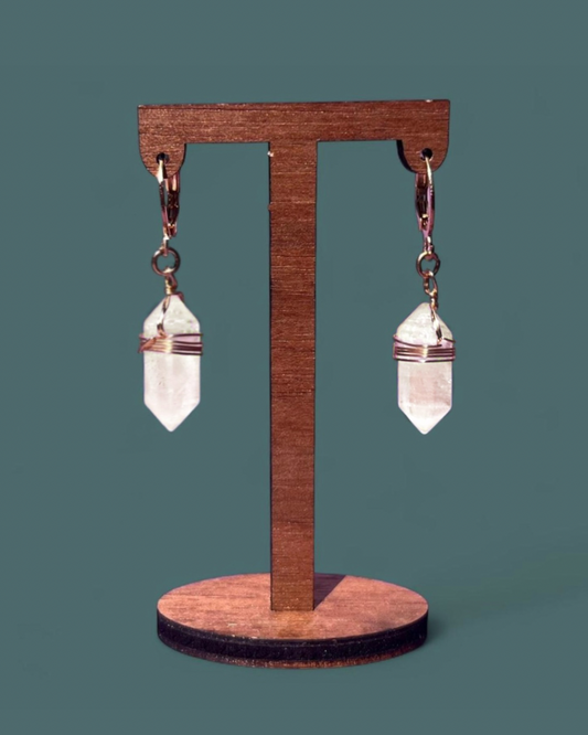 Clear Quartz | Lumina Earrings
