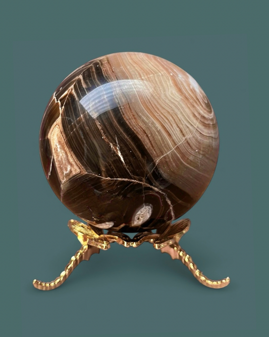 Chocolate Calcite | Sphere