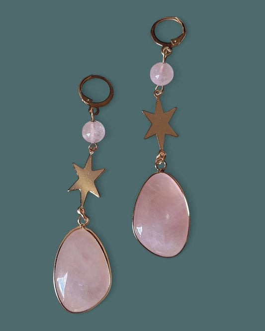 Rose Quartz | Stellar Earrings
