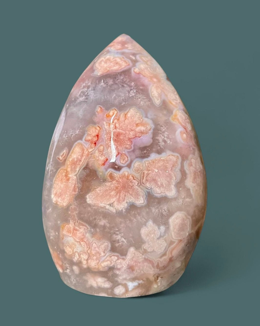 Pink Amethyst + Flower Agate | Flame