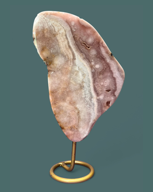 Pink Amethyst | Slab on Stand - Imperfect
