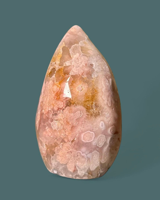 Pink Amethyst + Flower Agate | Flame