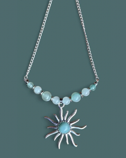 Green Aventurine | Sunburst Necklace