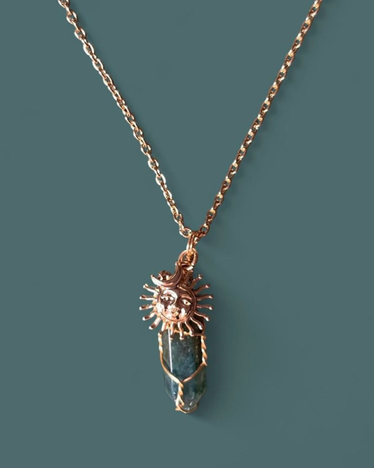 Moss Agate | Cosmo Necklace