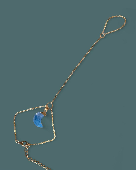 Blue Apatite | Luna Hand Chain