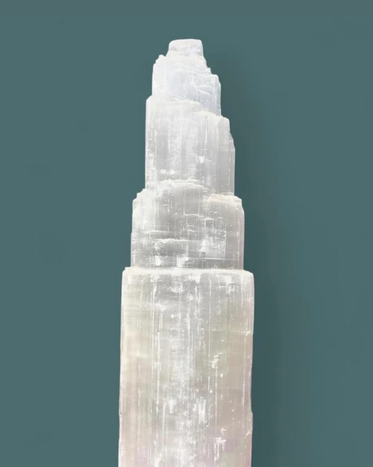 Selenite | Castle Lamp